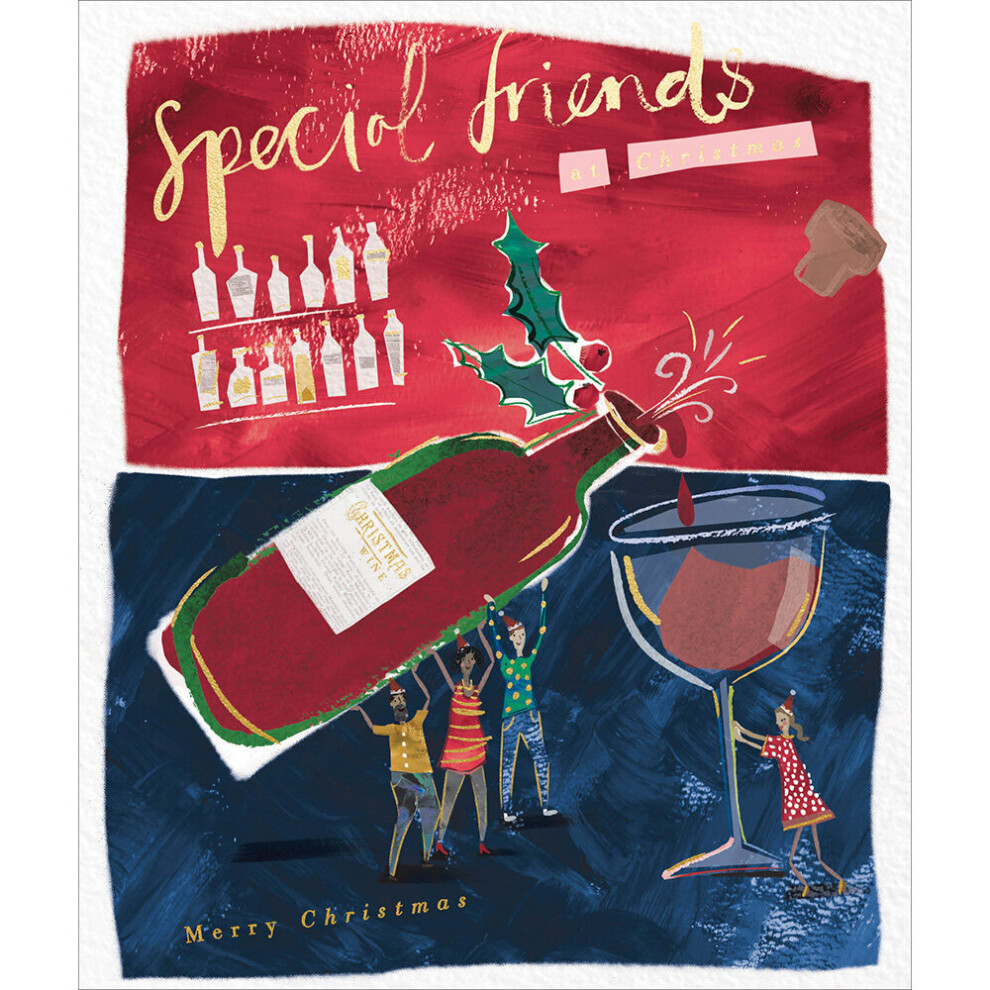 Woodmansterne Special Friends At Christmas Celebrate Christmas Card Xmas Greeting Cards