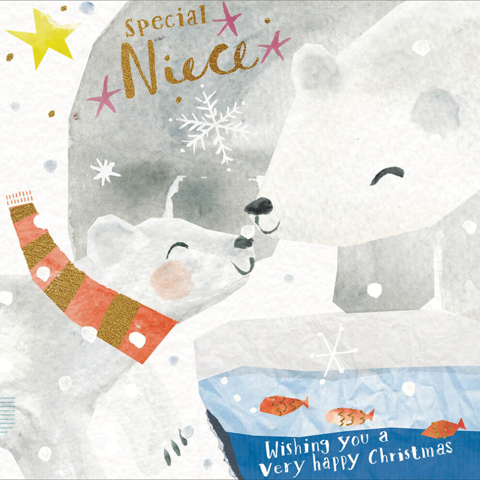 Woodmansterne Special Niece Wishing You A Very Happy Christmas Card Xmas Greeting Cards