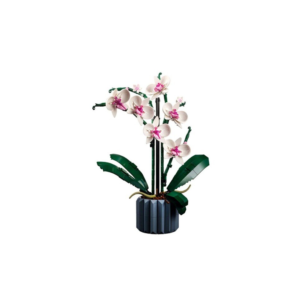 Geni-Store (Without Box) Moc Bouquet Orchid Block Flower Succulents Potted Building Blocks Fit For 10311 Romantic Kit