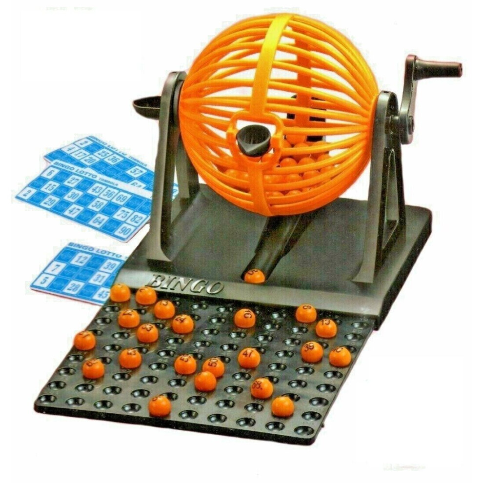 Bingo Lotto Game Revolving Machine With 90 Numbers & 24 Cards