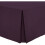 (Double, Red) Plain Dyed Pleated Base Poly Cotton Valance Sheets 12