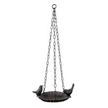 Hanging Cast Iron Garden Bird Bath Feeder