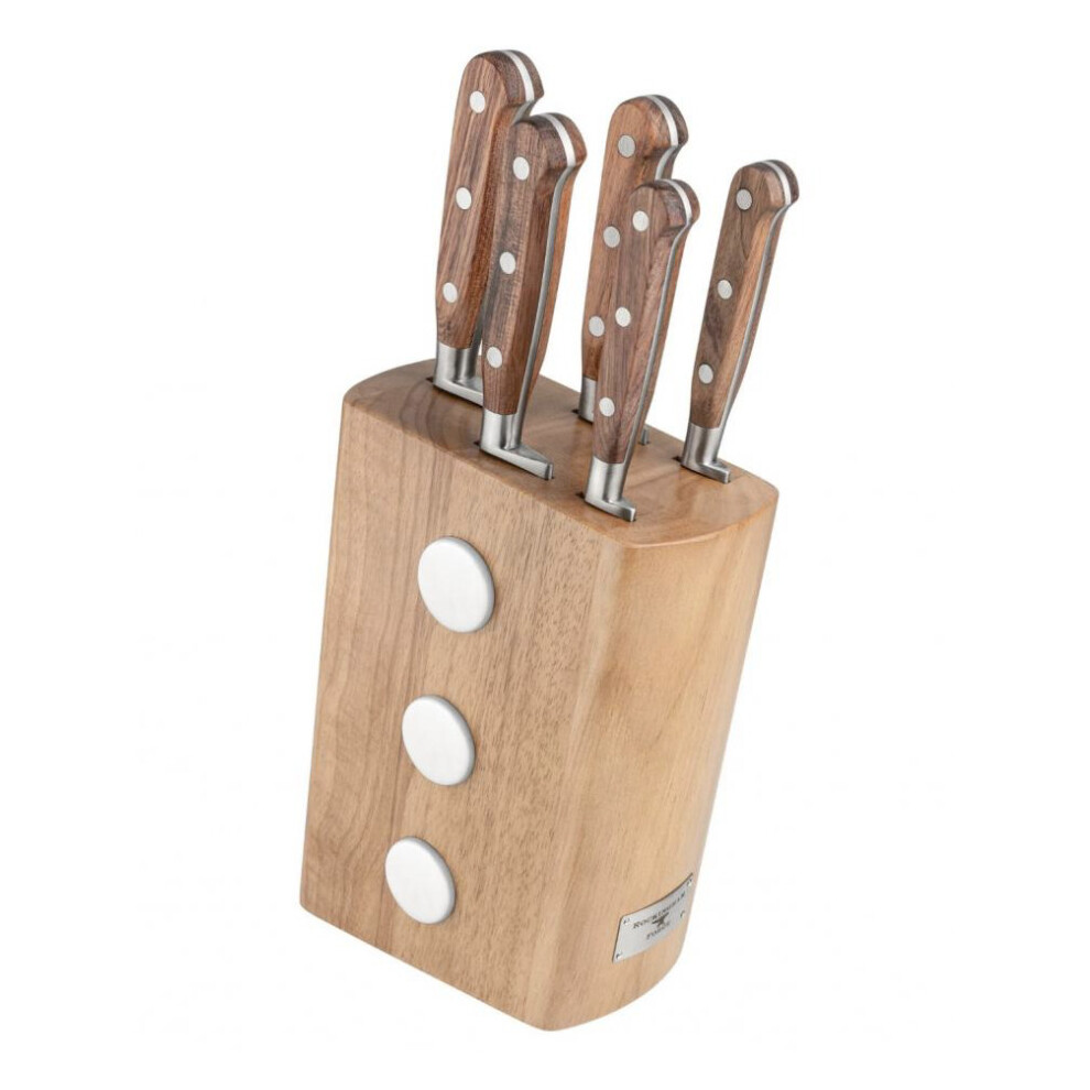 Rockingham Forge Deluxe Frf 6 Piece Knife Block Set