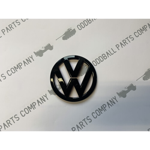 VW Scirocco Front Badge Gloss Black 09-13 Replacement Badge 110mm 1
