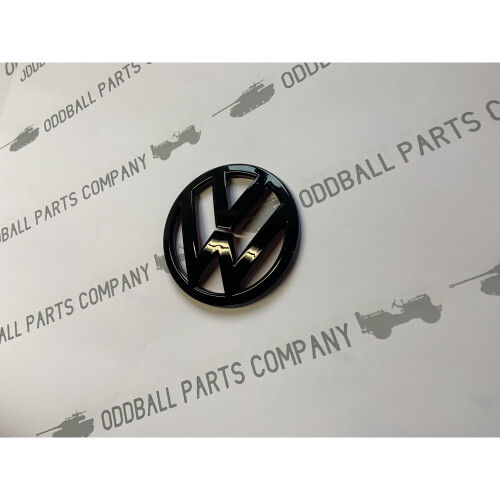 VW Scirocco Front Badge Gloss Black 09-13 Replacement Badge 110mm 2