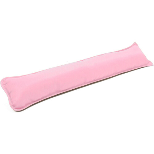 (Pink) Draught Excluder Fabric Draft Guard, Energy Saver