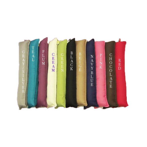 (Assorted Fabric) Draught Excluder Fabric Draft Guard, Energy Saver
