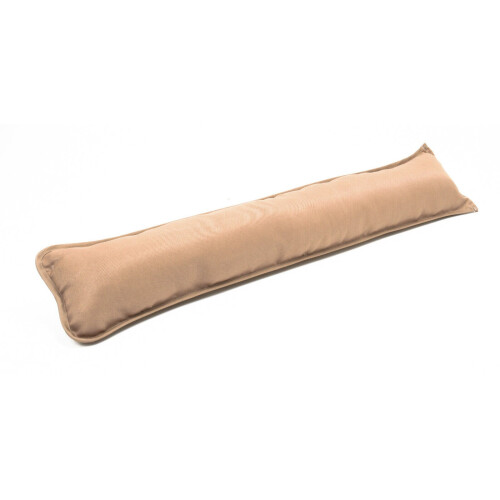 (Beige) Draught Excluder Fabric Draft Guard, Energy Saver