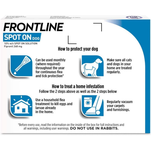 FRONTLINE Spot On Flea & Tick Treatment for Large Dogs (2040 kg) 3 Pipettes on OnBuy