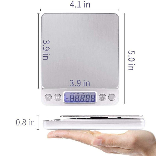 Digital Scales 3000g X 0.01g, Tare Function, 6 Units Conversion 1
