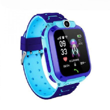 Smart Watch Sos Phone Watch Smartwatch For Kids With Sim Card Photo Waterproof Ip67 Kids Gift(blue)