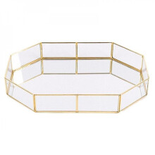 Northern Europe Ins Glass Storage Tray Gold Tray |storage Trays(s)