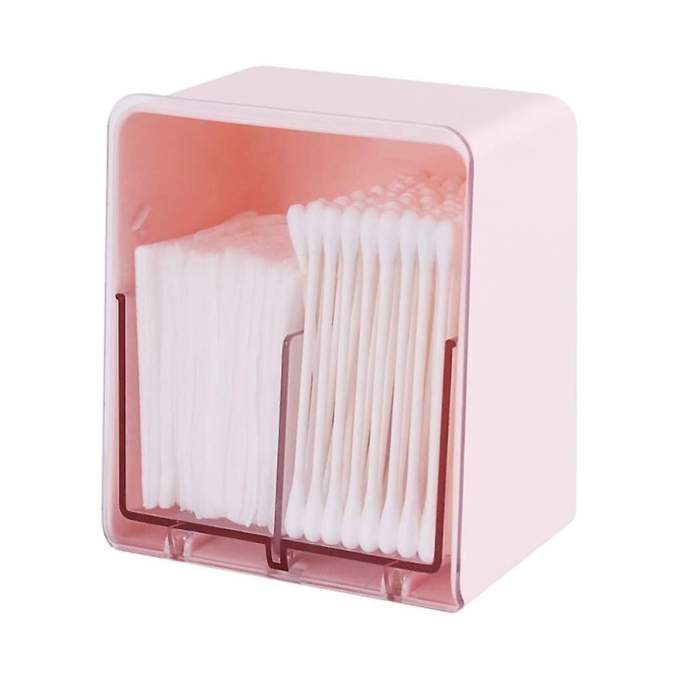 Plastic Transparent Double Compartment Storage Box, Dormitory Organizer Storage Box Desktop Storage