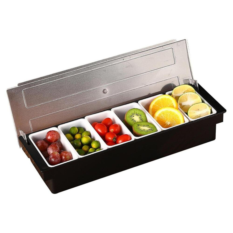 Kitchen Storage Box 6 Compartments Fruit Vegetable Containers Food Fresh Keeping Box-image-OPC-P9YP2B8-NEW