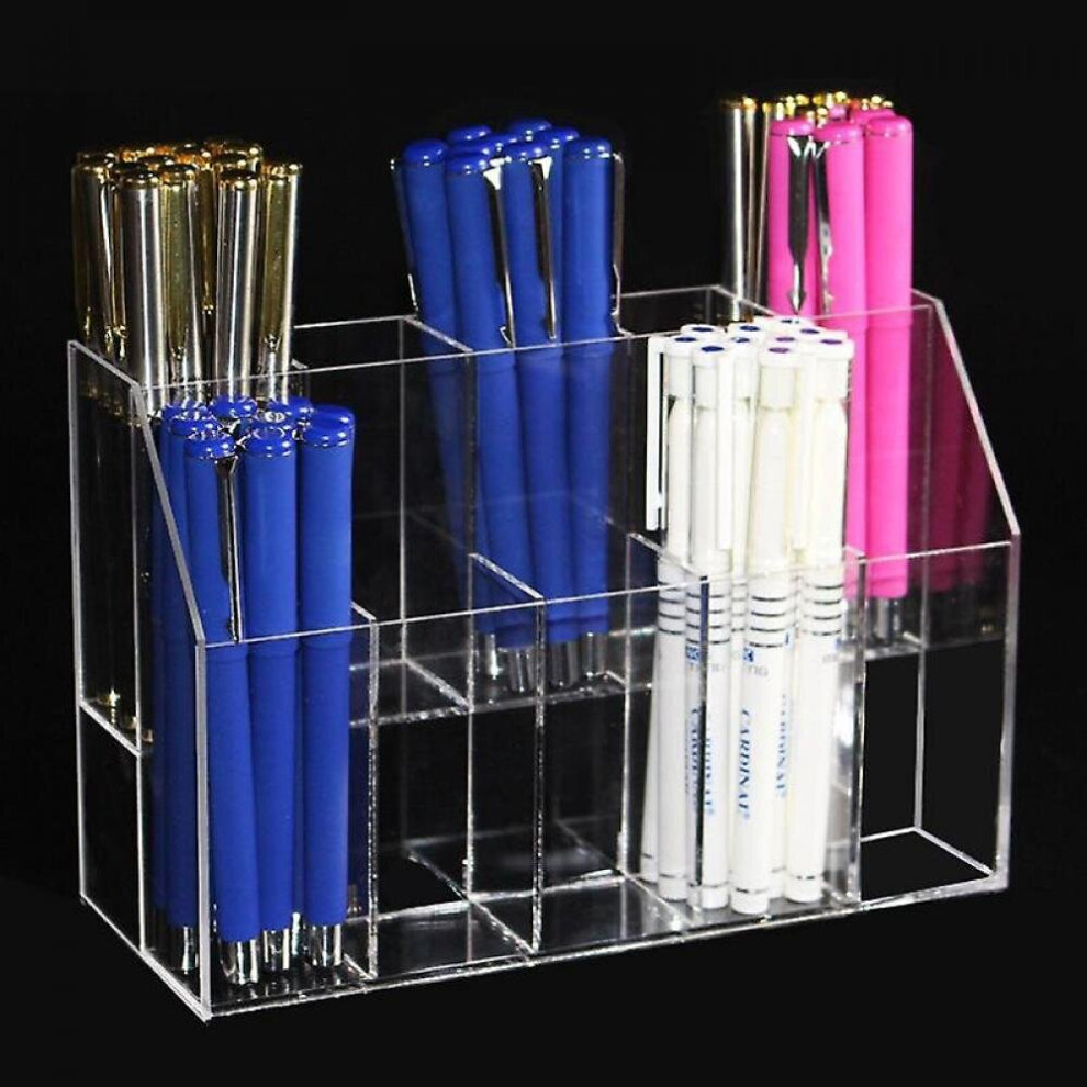Hkhbjs Clear Acrylic Makeup Organizer Lipstick Holder Case Eyebrow Pencil Rack Storage Box
