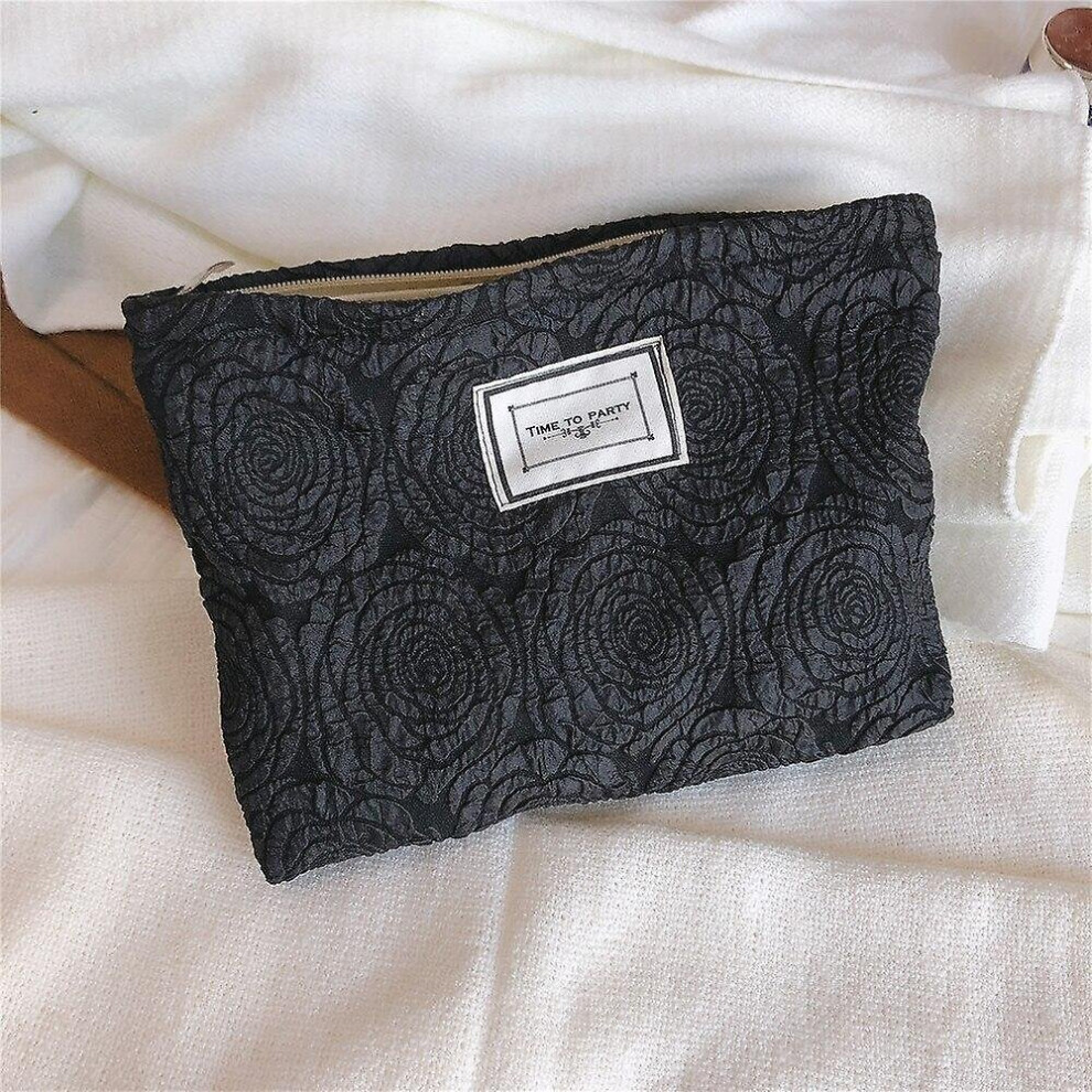 Hkhbjs Makeup Bag Organizer Floral Cosmetic Pouch Large Travel Toiletry Wash Bag Women Necesserie Cases