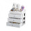 Plastic Drawer Makeup Organizer Cosmetic Nail Desktop Storage Container 1
