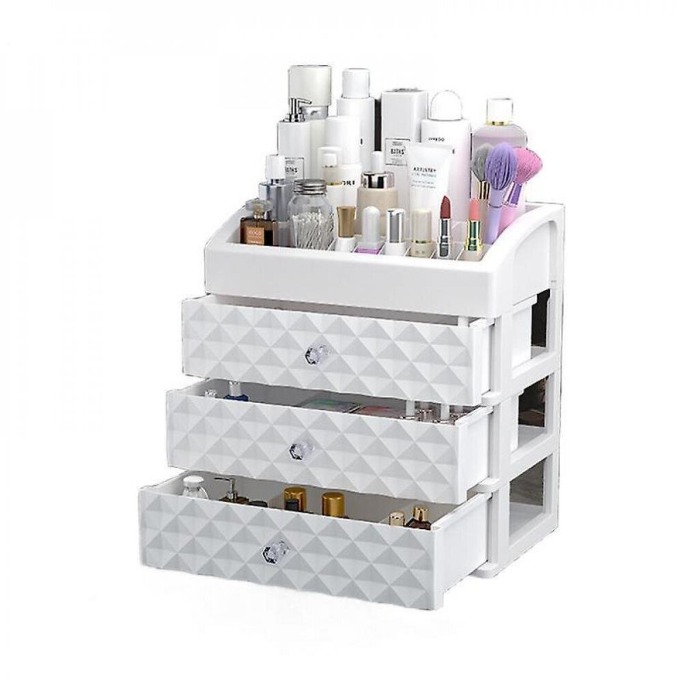 Plastic Drawer Makeup Organizer Cosmetic Nail Desktop Storage Container