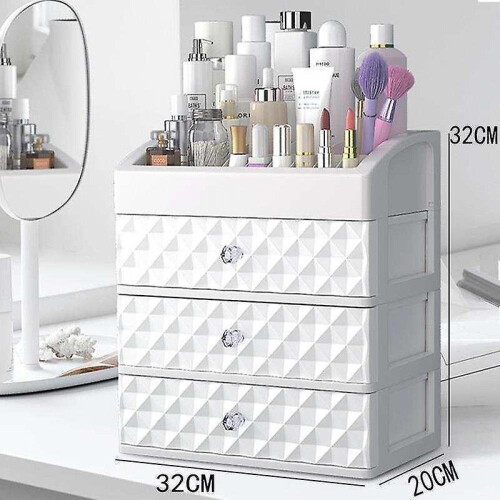 Plastic Drawer Makeup Organizer Cosmetic Nail Desktop Storage Container 2