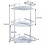 Three-layer Space Aluminum Triangular Shelf, Bathroom Corner Frame Without Punching 2
