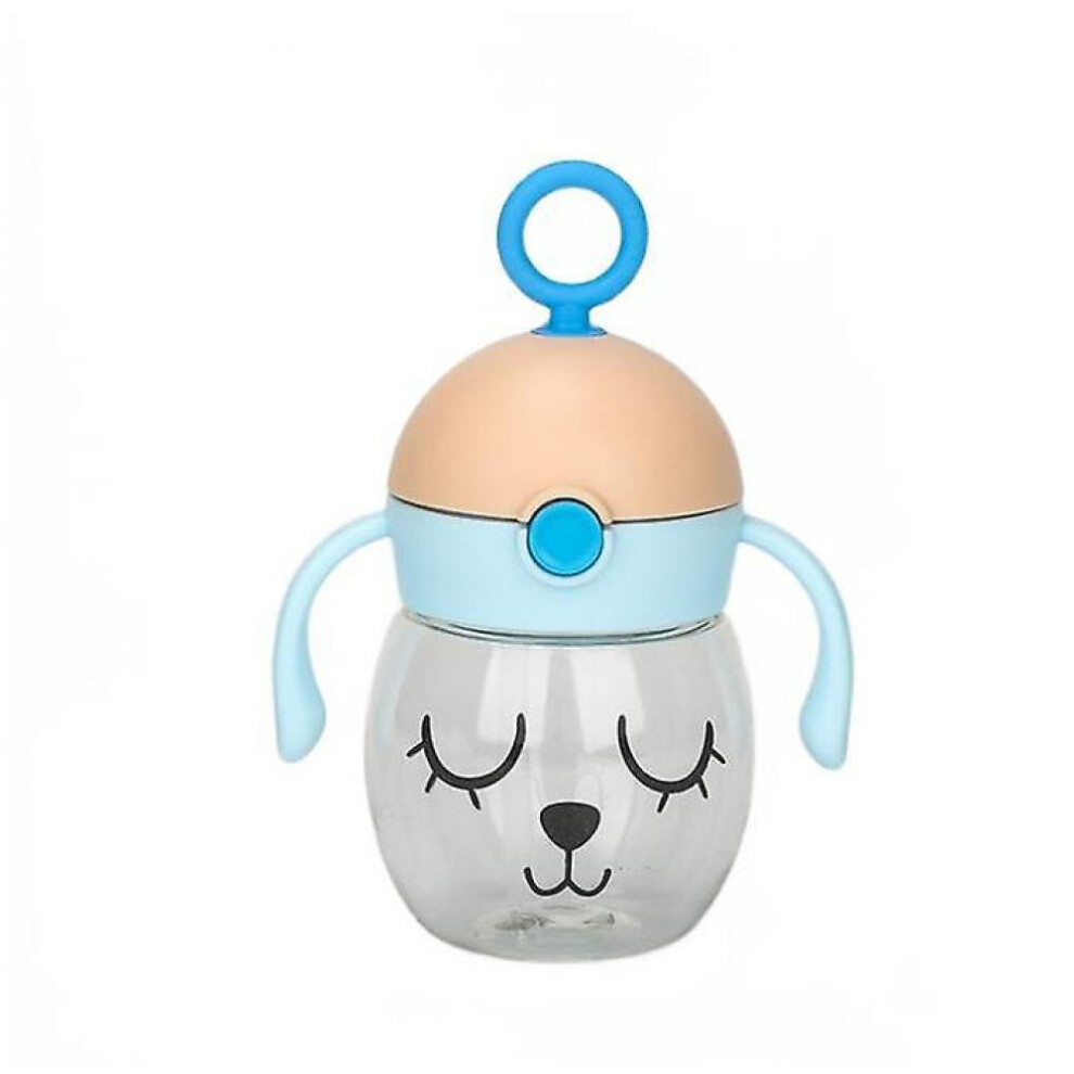 Baby Water Bottle With Straw 300Ml Baby Sippy Cup Infant Bottle With Handle Bottle (Blue) Blue Hkhbjs