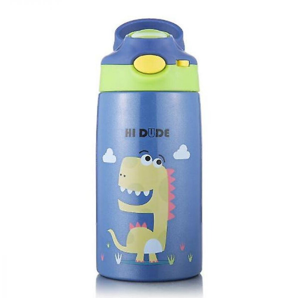 Hkhbjs Stainless Steel Milk Thermos Feeding Cup For Children Insulated Hot Water Bottle(Dark Blue)
