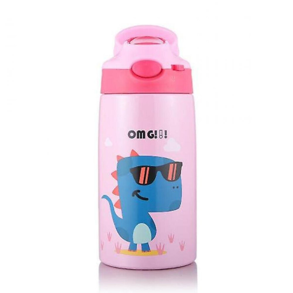 Hkhbjs Stainless Steel Milk Thermos Feeding Cup For Children Insulated Hot Water Bottle(Pink)