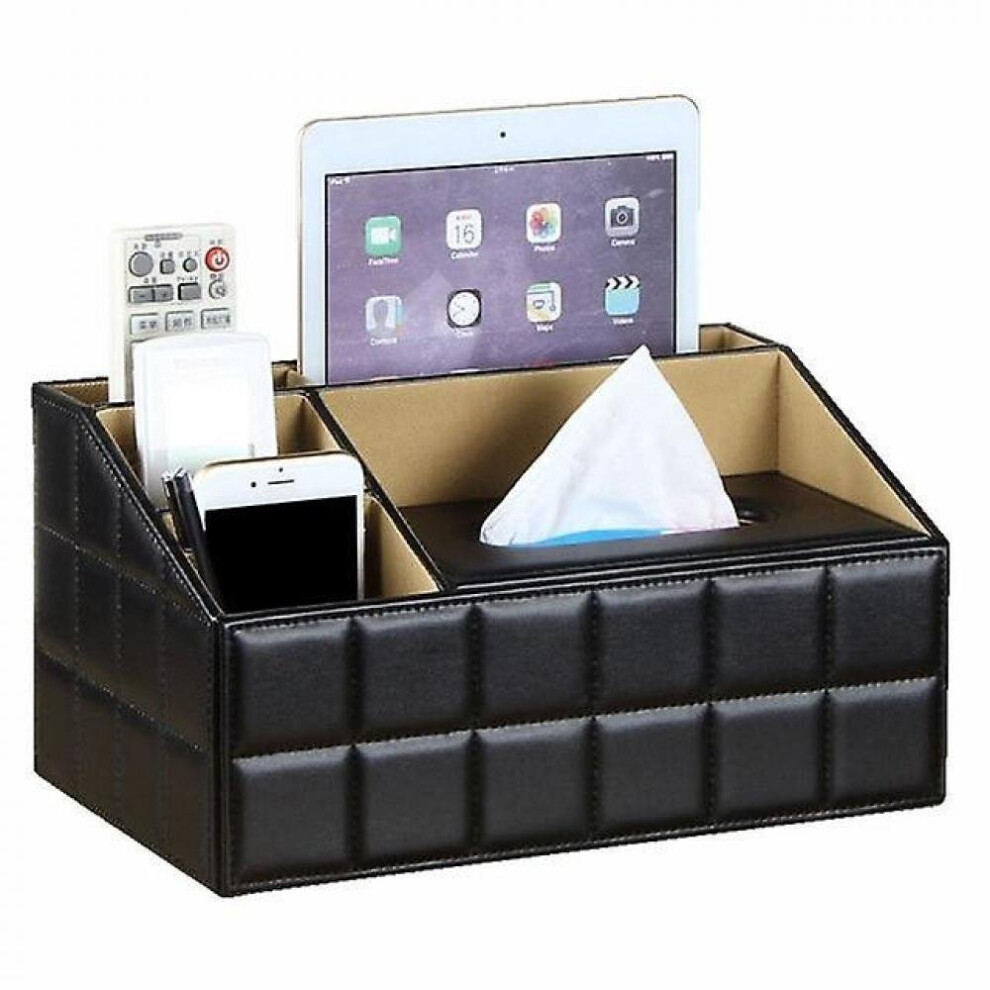 Pu Leather Removable Luxury Office Tissue Box Napkin Holder Desktop Storage Organizer-image-OPC-P9YNZXZ-NEW