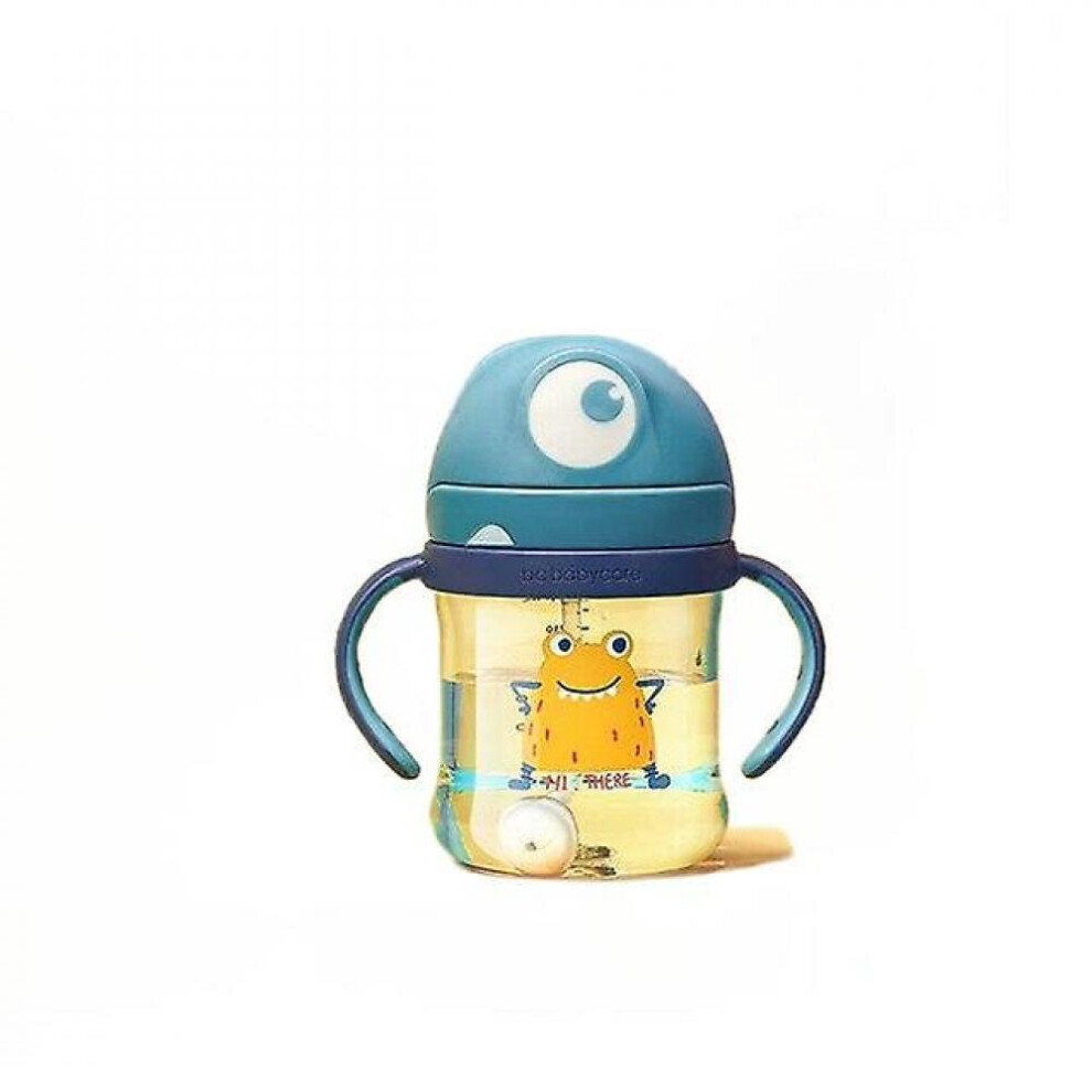 Baby Sippy Cup Cute Shape Anti Choke Straw Baby Water Bottles(Blue) Blue Hkhbjs