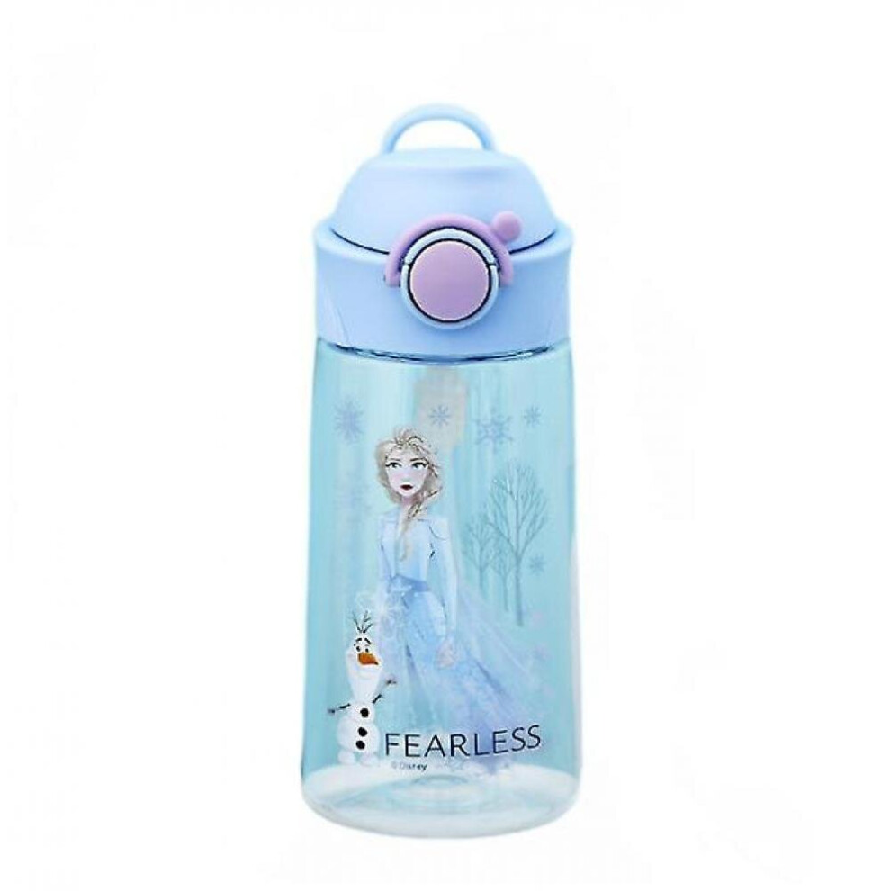 Children's Water Cup Student Girl Portable Bpa Free Kettle Kindergarten Square Straw Bottle(Blue) Blue Hkhbjs