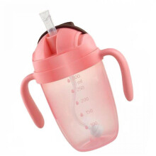 300ml Suction Feeding Bottles Cups For Babies Water Milk Bottle Baby Feeding Bottle(pink)