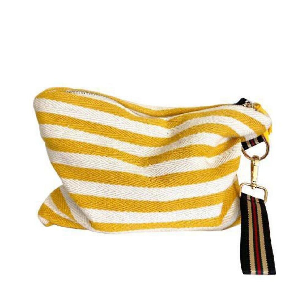 Hkhbjs Cosmetic Bag Women Striped Makeup Case Organizer Korean Tassel Pouch Necessaries Travel Toiletry Bag