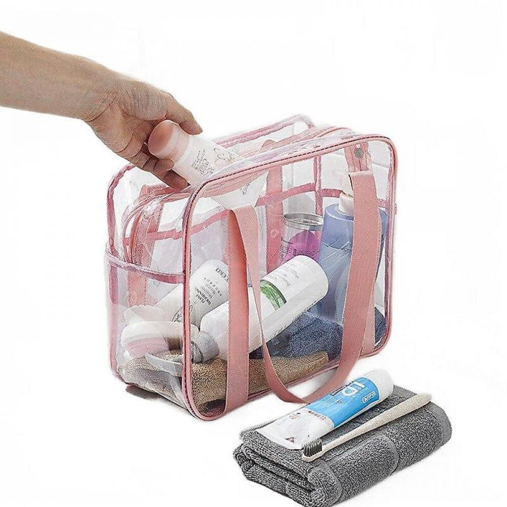 Hkhbjs Women's Cosmetic Bag Convenient Travel Large Capacity Transparent Waterproof Cases