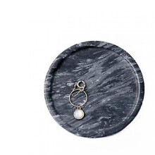 Nordic Marble Dinner Plate Cheese Cutting Board Decorative Plate Serving Tray|storage Trays(black)