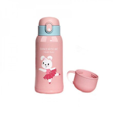 550ml 316 Food Grade Thermos Cup With Straw, Children Thermos Cup, Special Water Bottle For Students