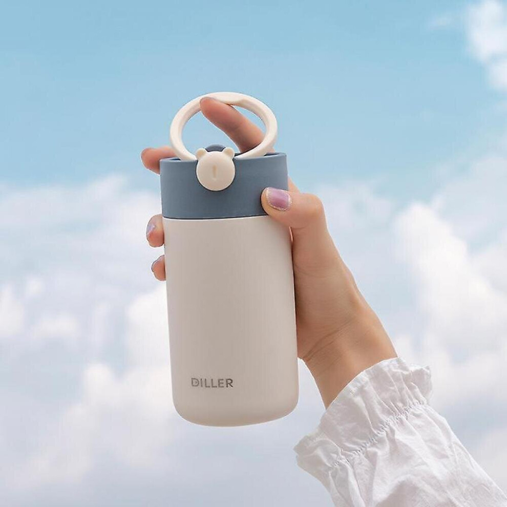Cute Girl Thermos Cup, Creative Portable Handle Thermos Cup, Thermos Cup For Students-image-OPC-P9YPBY9-NEW