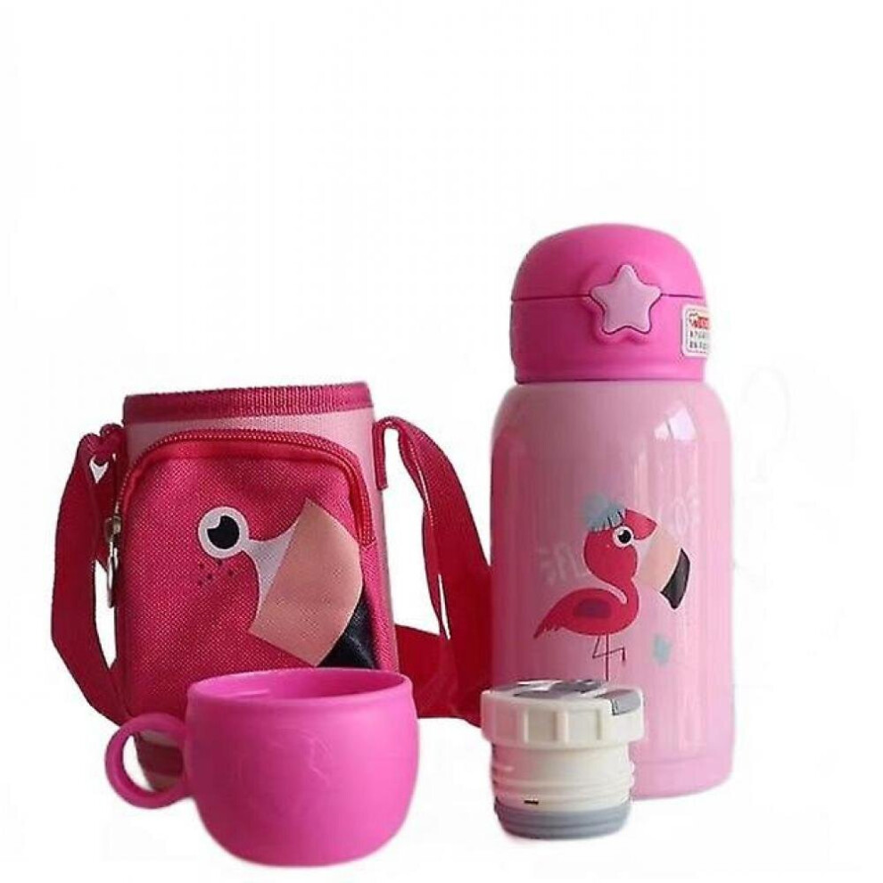 500Ml Kids Water Cup Creative Cartoon Baby Feeding Cups With Straws Leakproof Water Bottles(Pink) Pink Hkhbjs
