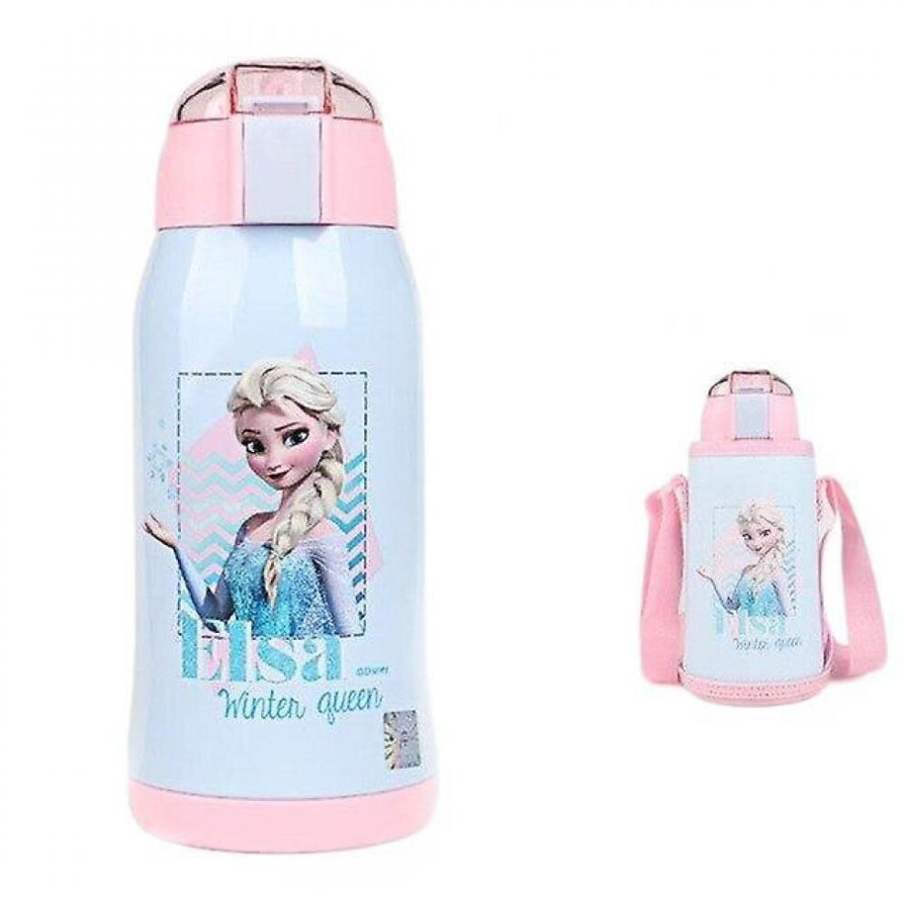 Children's Stainless Steel Insulation Kettle Cup With Straw Insulation Cup|Cups( Ice And Snow ) Pink Hkhbjs