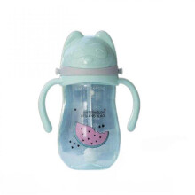 350ml Cartoon Baby Feeding Bottle Infant Children Drinking Bottle Kids Pp(green)