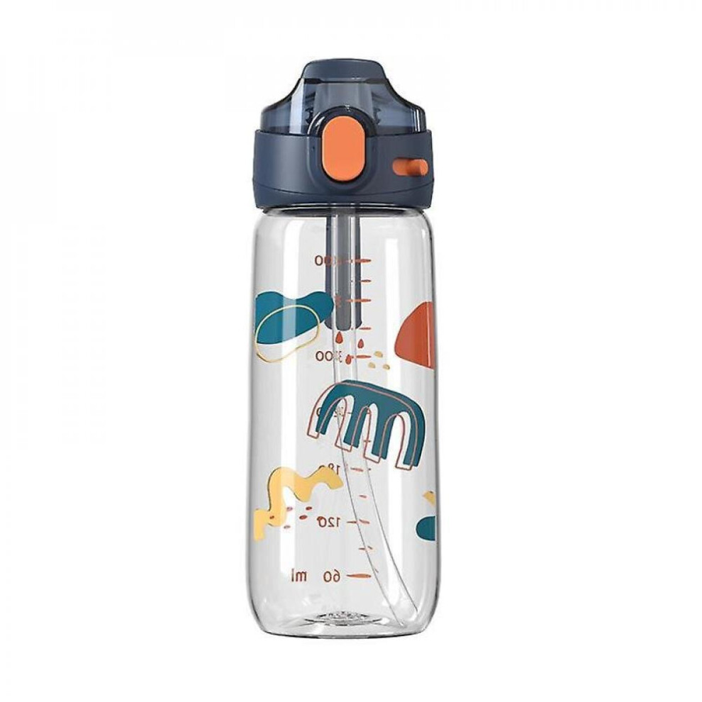 400Ml Large-Capacity Lock Leak-Proof Plastic Water Cup, Children's Duckbill Straw Tritan Cup Hkhbjs