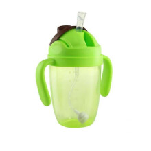 300ml Suction Feeding Bottles Cups For Babies Water Milk Bottle Baby Feeding Bottle(green)