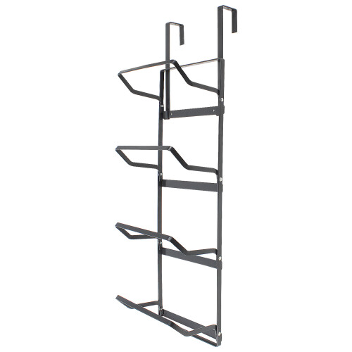 4 Tier Metal Over Door Towel Rail Rack Hanger Holder Bathroom Storage Organizer