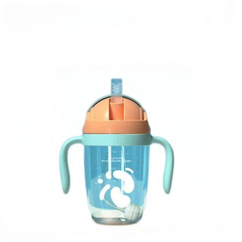 Hkhbjs Baby Feeding Bottle Newborn Milk Bottles Kids Water Cup With Straws Sling Portable Leakproof(Green)
