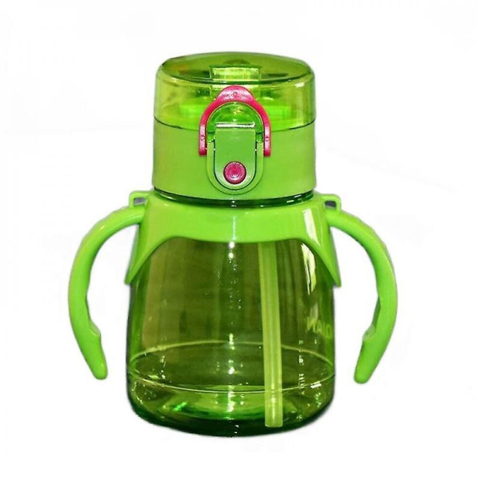 Baby Feeding Cup With Straw Childrenbottle With Handle Kids Water Bottles(Green) Green Hkhbjs