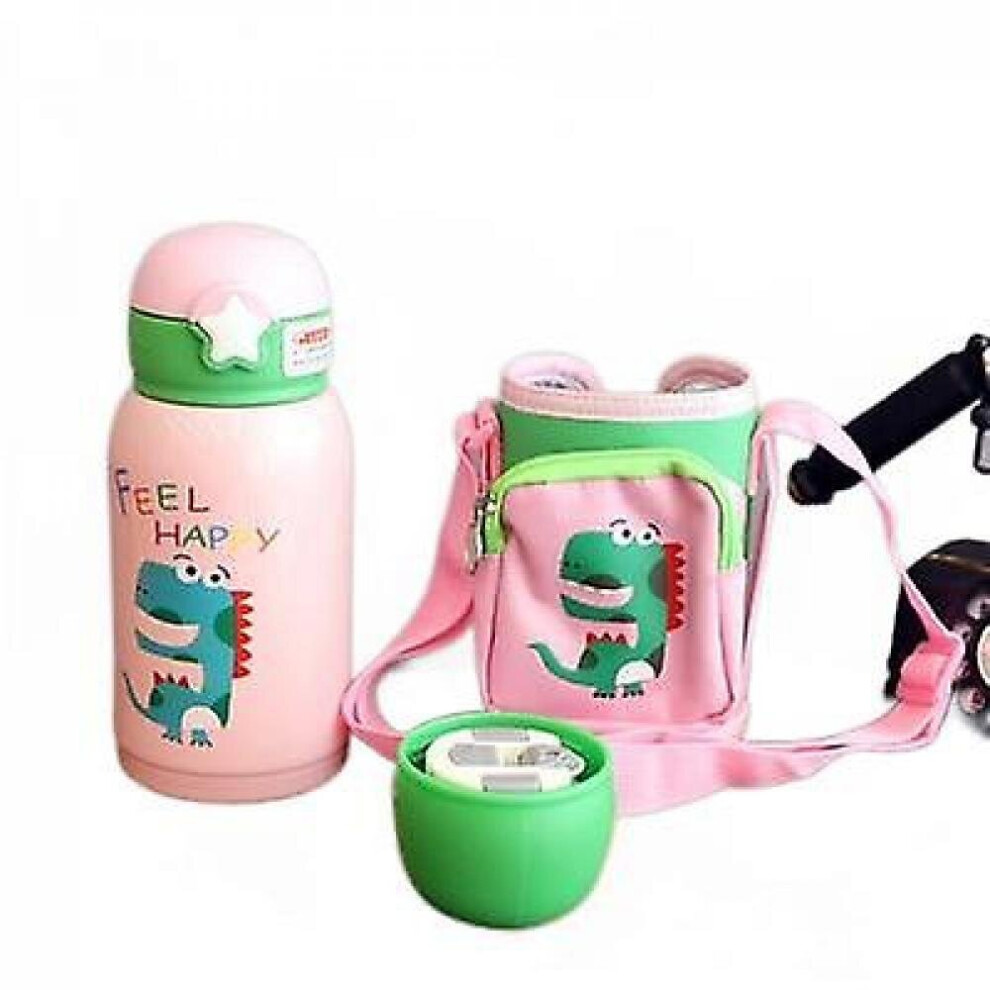 Kids Water Cup Creative Cartoon Baby Feeding Cups With Straws Leakproof Water Bottles( Pink) Light/Pink Hkhbjs