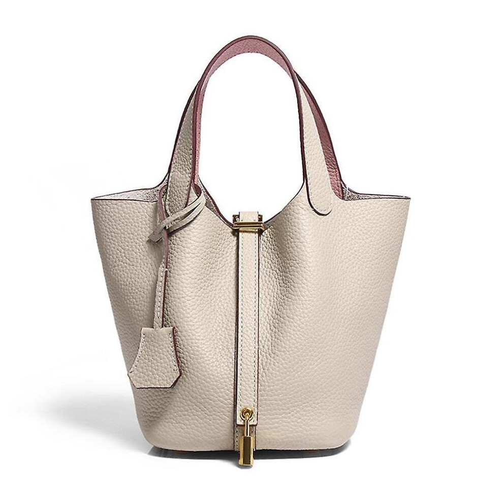 Hkhbjs The First Layer Of Cowhide Hand Handbag, Portable Thick Backpack, Fashion Large Capacity Bag