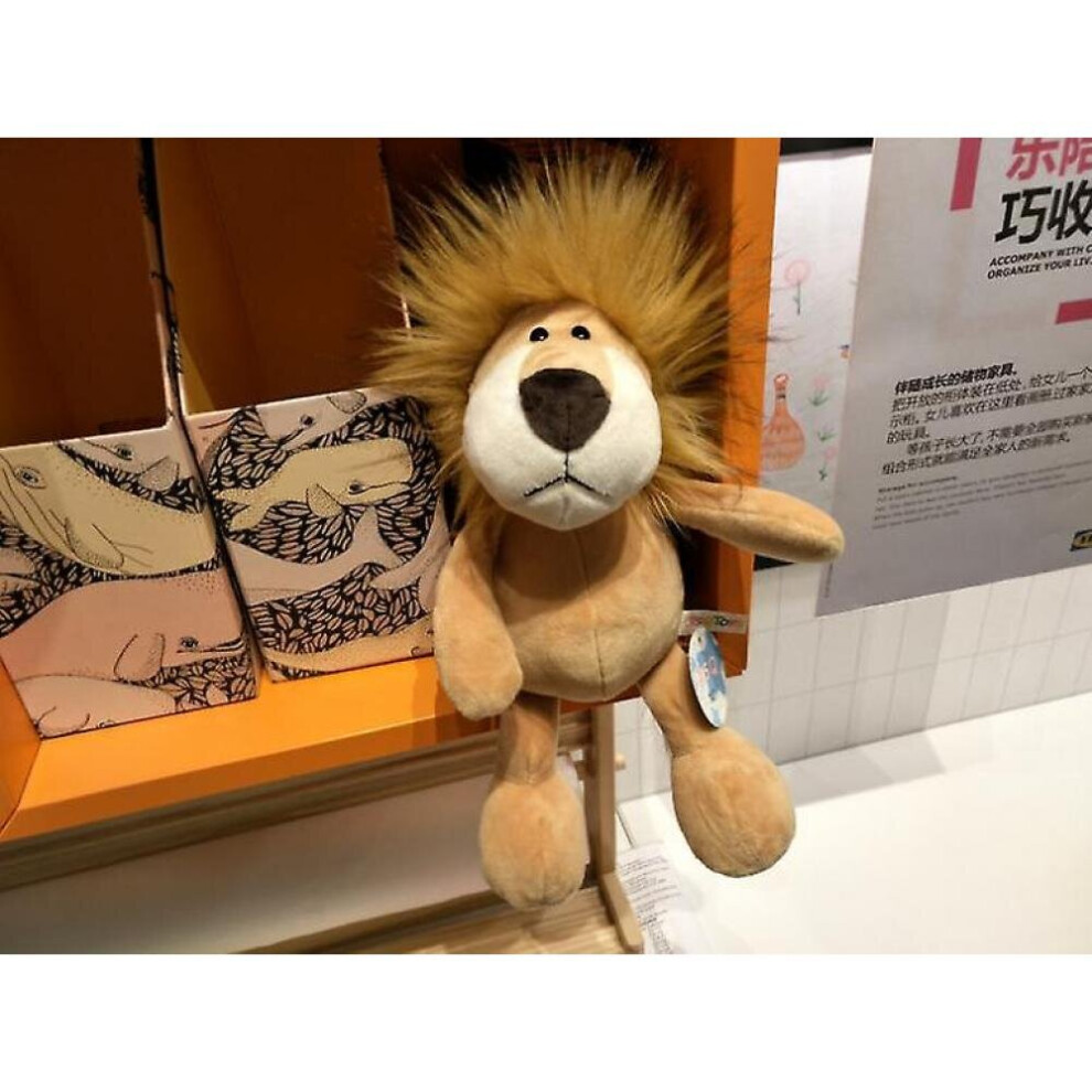 Photos - Other Toys HKHBJS 25cm Cute Cartoon Forest Animal Lion Soft Finger Plush Toy Gift For Children (brownish Yell 