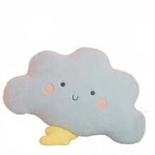 48cm Kawaii Baby Girl's Room Teepee Decoration Cute Cloud Shaped Plush Stuffed Toys Soft Kids(blue)