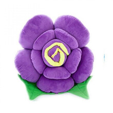 14cm 3D Rose Pillow Flowers Cushion With Filling Stuffed Toy (purple)