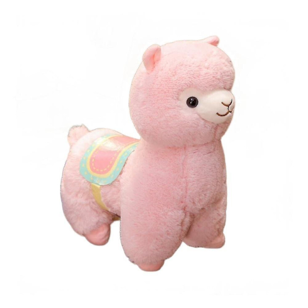 Hkhbjs Llama Stuffed Animal Large Doll Plushie Hug Pillow Soft( 35Cm) Pink